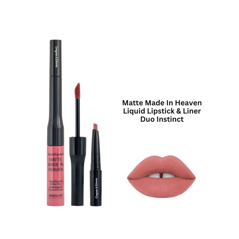 Absolute New York Matte Made In Heaven Liquid Lipstick & Liner Duo #Instinct (4.2gm)