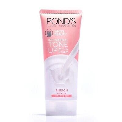 Pond's Instabright Tone Up Milk Facial Foam (100gm)