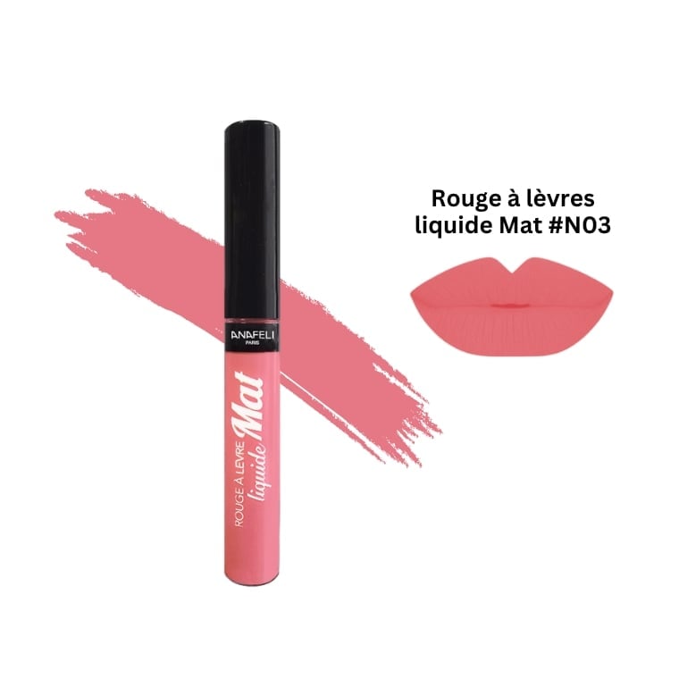 Anafeli Rouge à lèvres liquide Mat #N03 (7 ml)