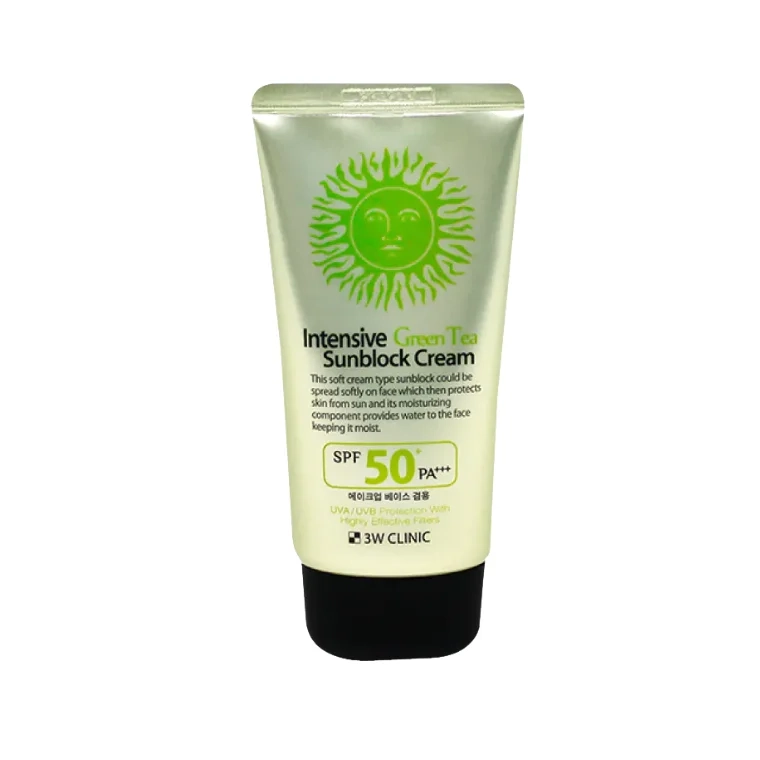 3W Clinic Intensive Green Tea Sunblock Cream SPF 50+PA+++ (70ml)