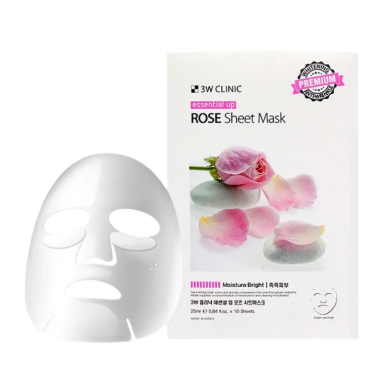 3W Clinic Rose Sheet Mask (25ml)