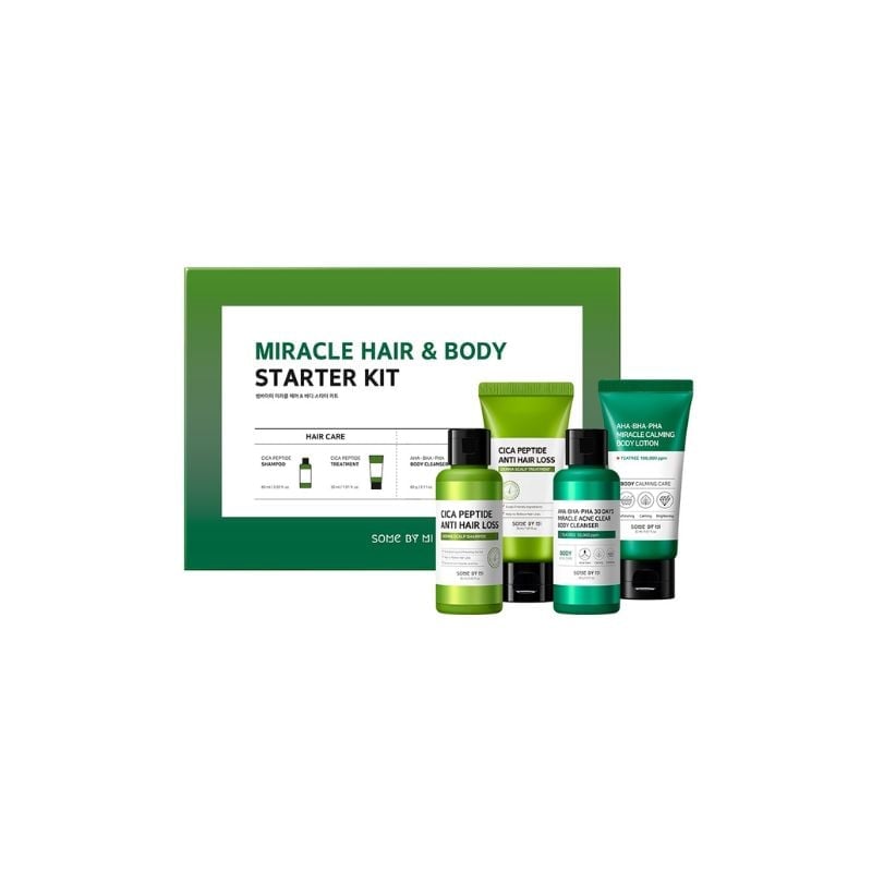 Some By Mi Miracle Hair & Body Starter Kit (60ml+30ml+60gm+30ml)