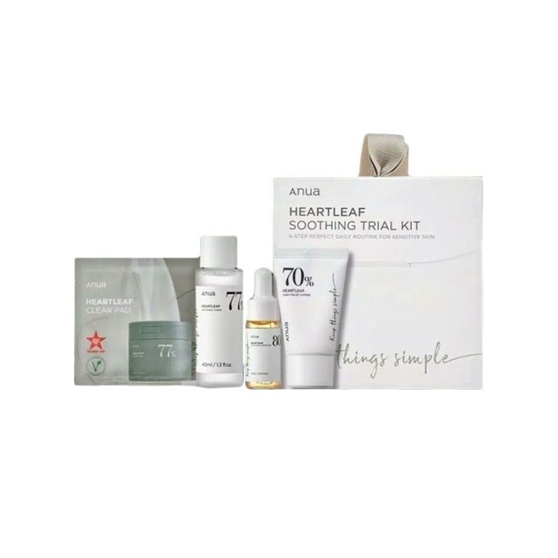 Anua Heartleaf Soothing Trial Kit (2 pads+40ml+10ml+20ml)