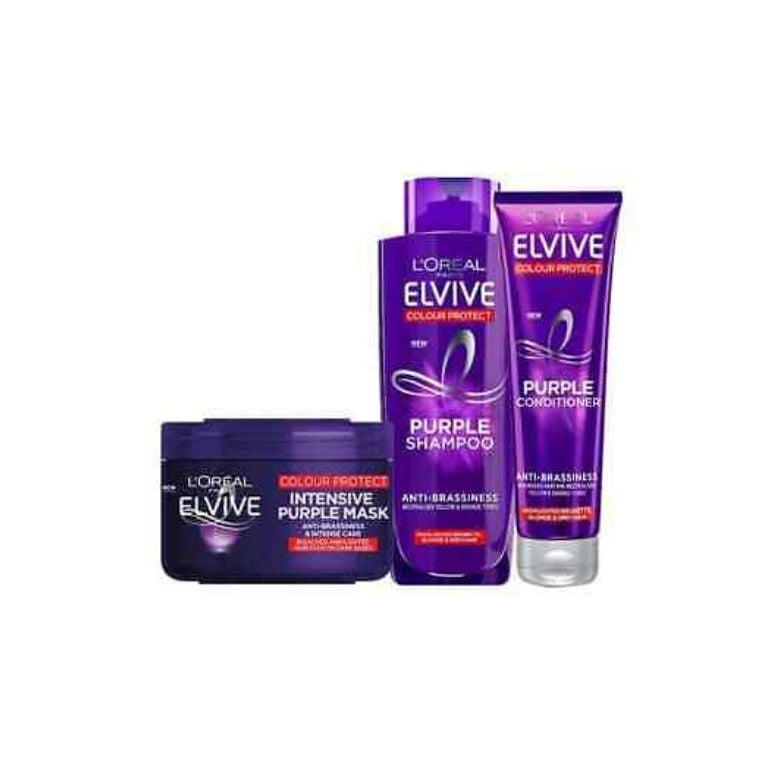 L’Oreal Elvive Colour Protect Anti-Brassiness Purple Shampoo Combo