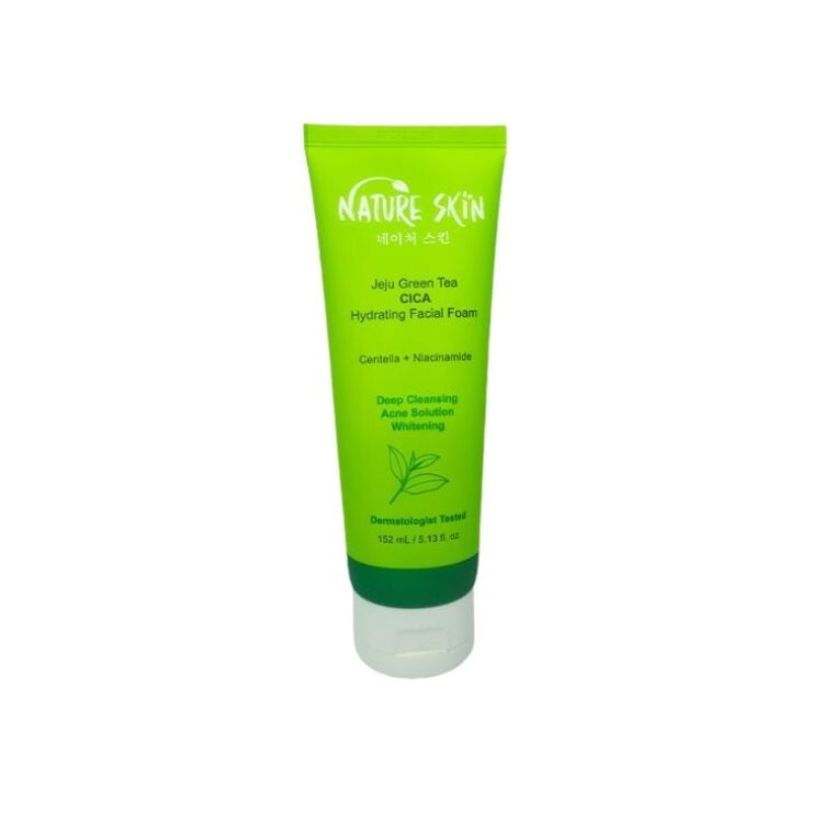 Nature Skin Jeju Green Tea Cica Hydrating Facial Foam (152 ml)