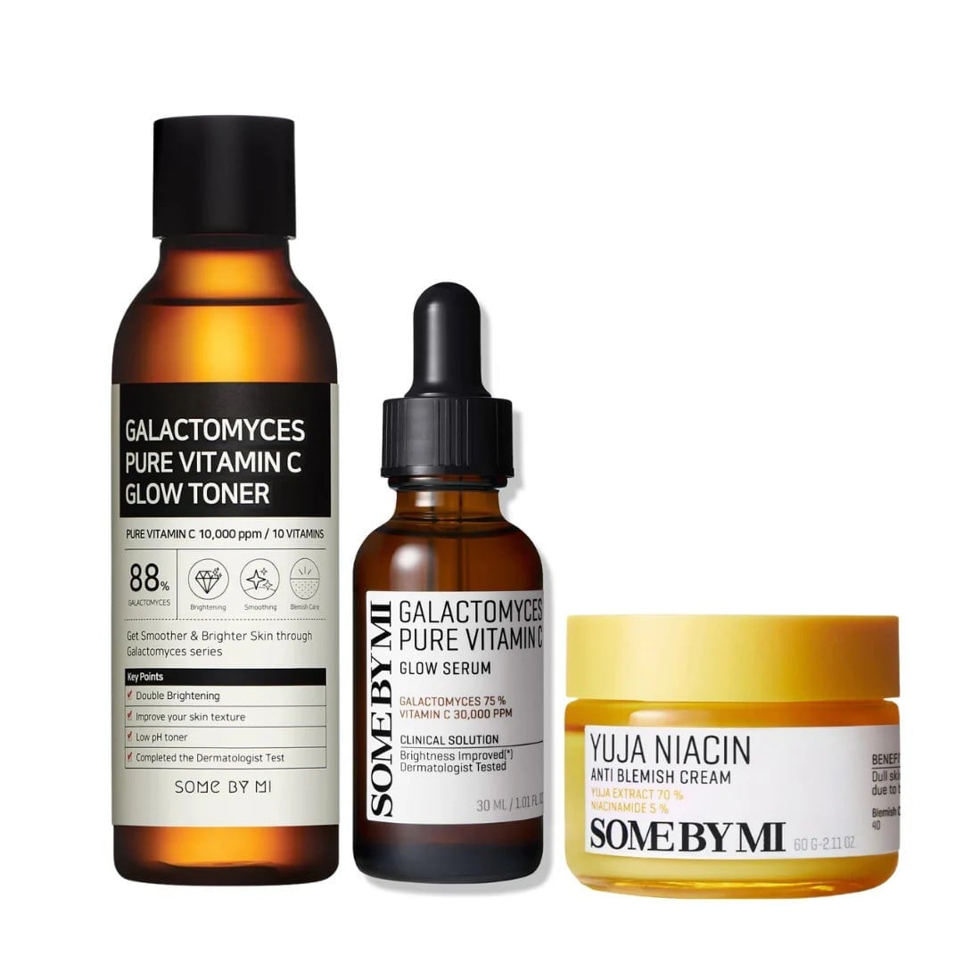 Galactomyces Toner + Galactomyces Serum + Yuja Niacin Brightening Sleeping Mask