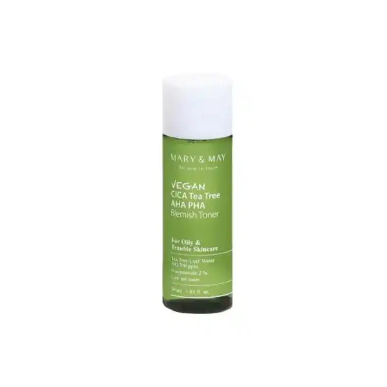 Mary & May Vegan CICA Tea Tree AHA PHA Blemish Toner (30ml)  2026-11-19