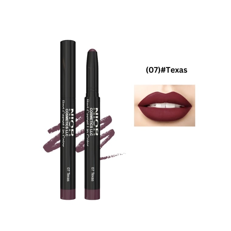 Nior Red Carpet Lip Color-(07)#Texas (1.4gm)