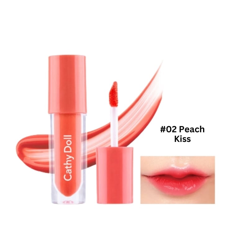 Cathy Doll Glow Gel Tint #02 Peach Kiss (2.4gm)