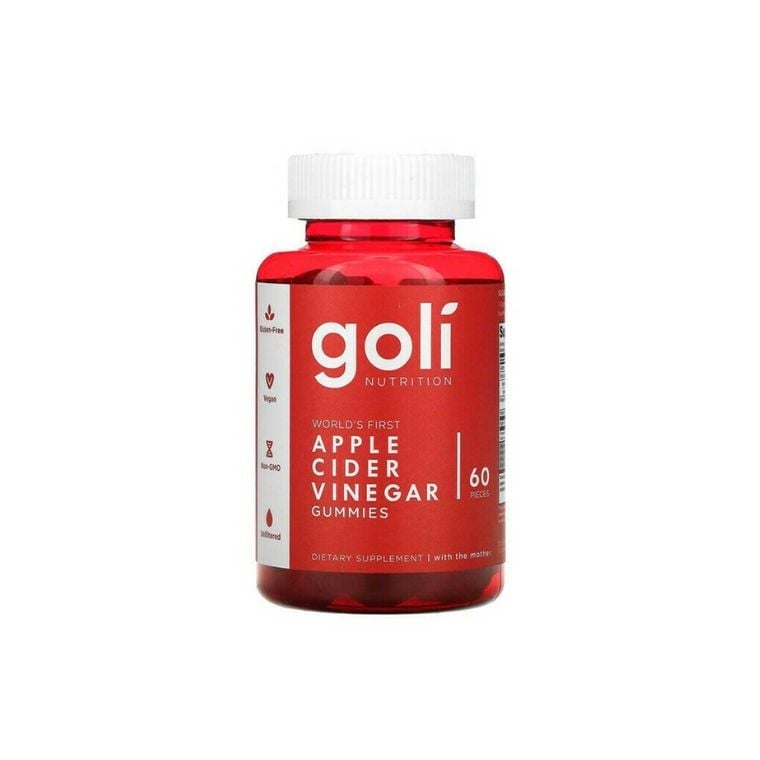 Goli Nutrition Apple Cider Vinegar Gummies (60gummies)