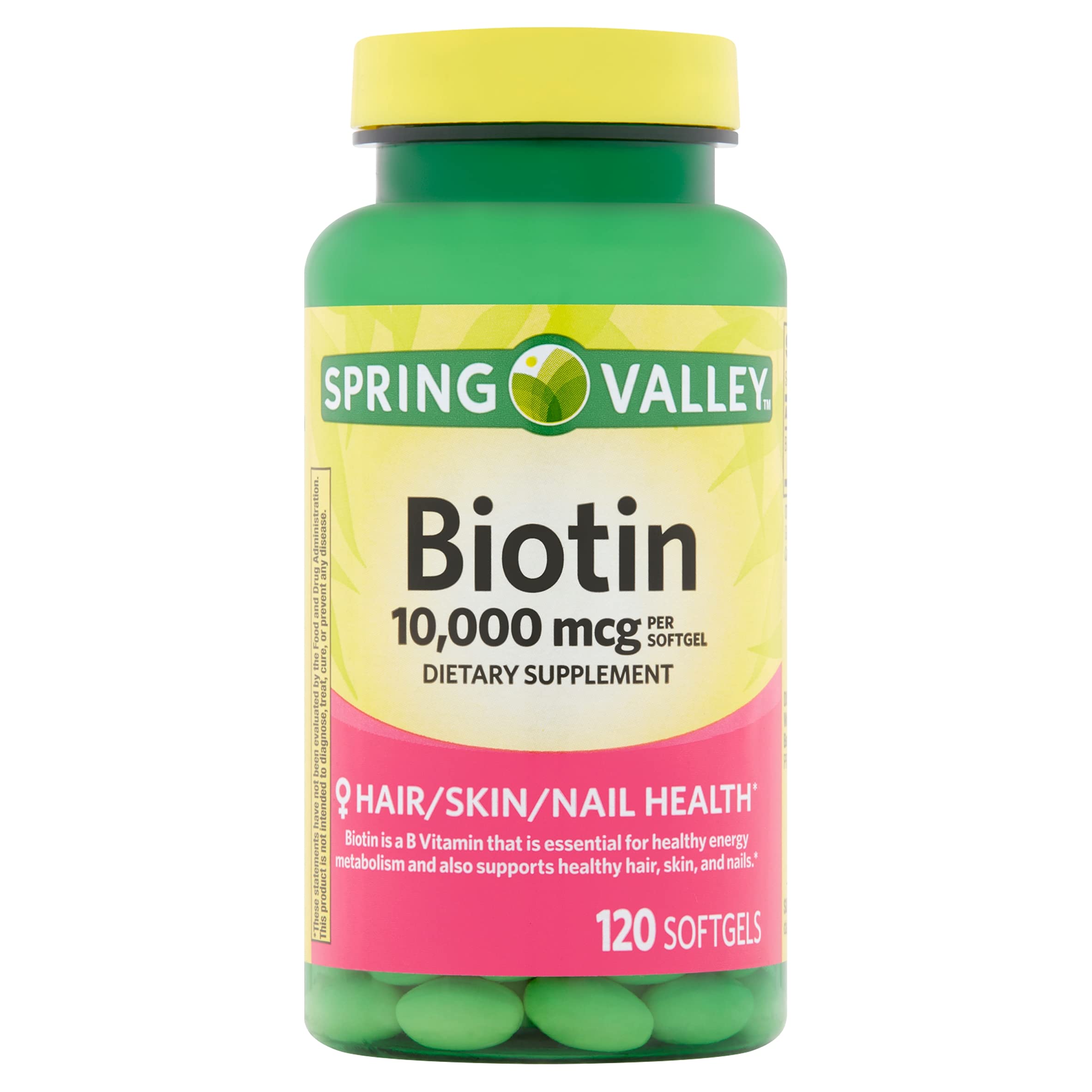 Spring Valley Extra Strength Biotin  10,000mcg (120 Softgels)