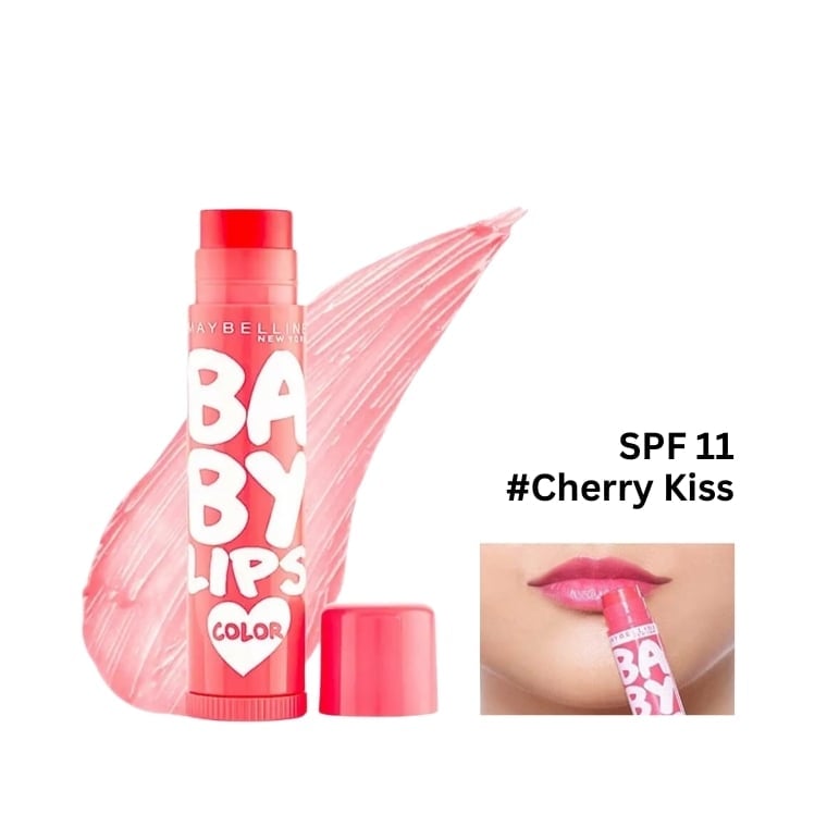 Maybelline Baby Lips Color Lip Balm SPF11 #Cherry Kiss (1.7gm)