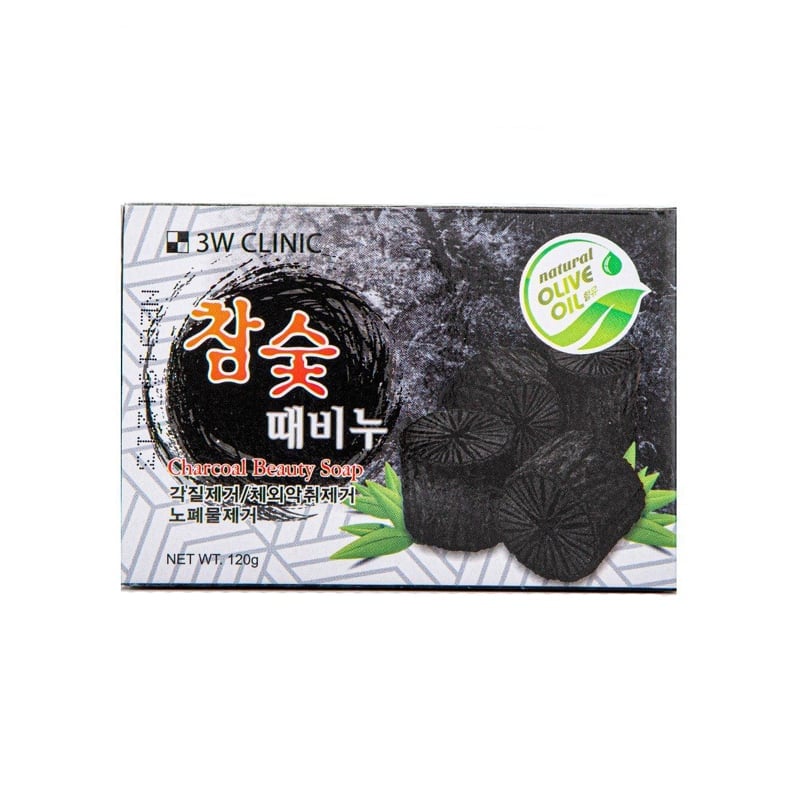 3W Clinic Charcoal Beauty Soap (120gm)