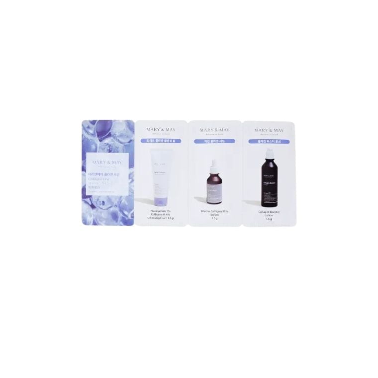 Mary&May - Collagen Line 3 Step Sachet Starter Kit (1.5gm+1.5gm+1,5gm)