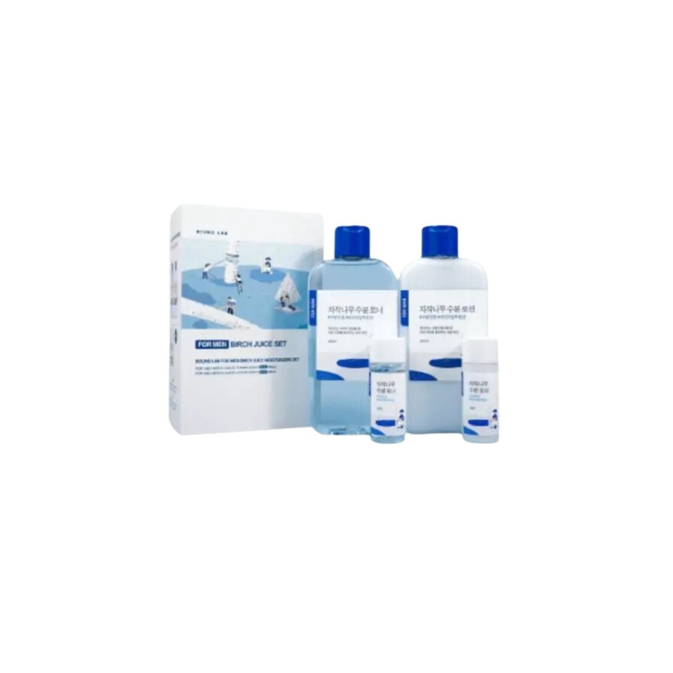 Round Lab Birch Juice Moisturizing Kit for Men Set (200ml,20ml+200ml,20ml)