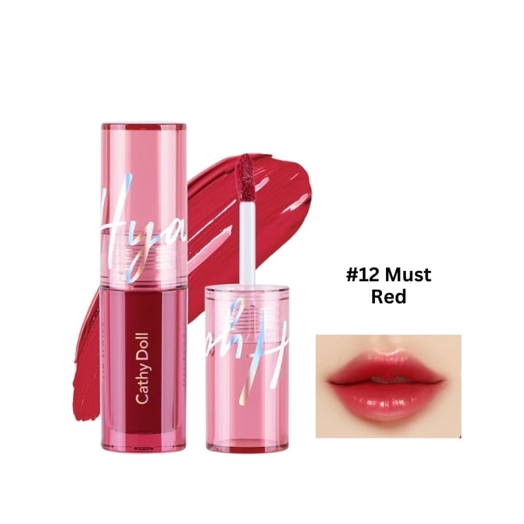 Cathy Doll Hyaluron Lip Moist #12 Must Red (3.9gm)