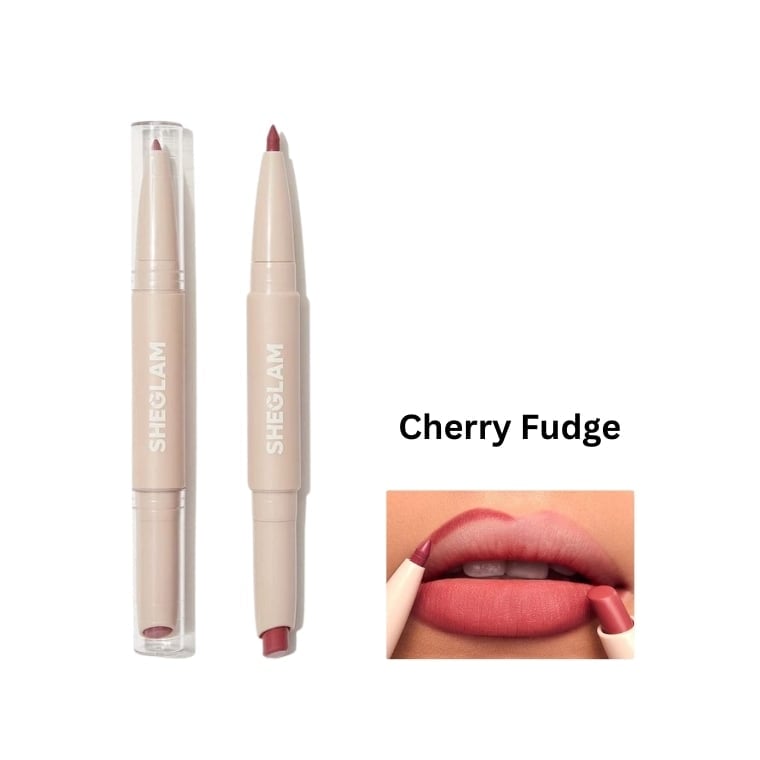 Sheglam Glam 101 Lipstick & Liner Duo - Cherry Fudge (2gm)