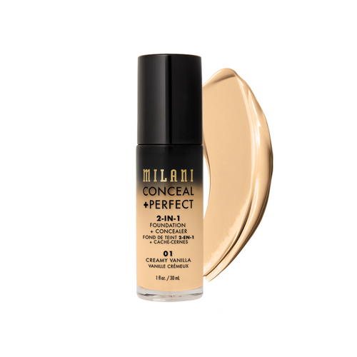 Milani Conceal+Perfect 2-In-1 Foundation+Concealer 01 Creamy Vanilla (30gm)