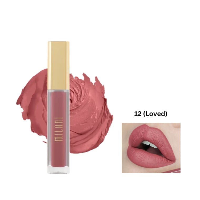MILANI Amore Matte Lip Creme- shade #12 Loved (6gm)