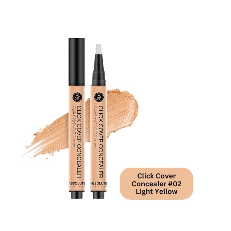 Absolute New York Click Cover Concealer #02 Light Yellow (28gm)