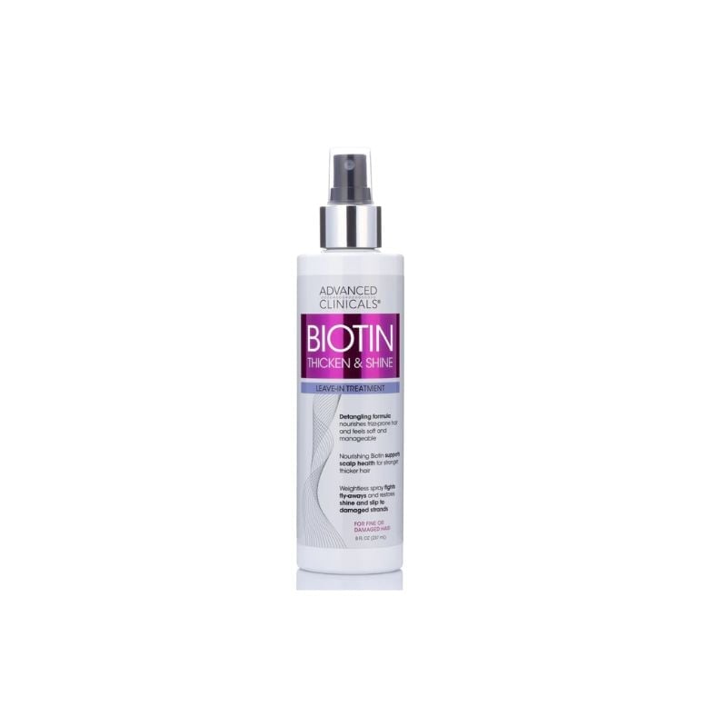 Advanced Clinicals Biotin Leave-In onditioner Treatment (237 ml)