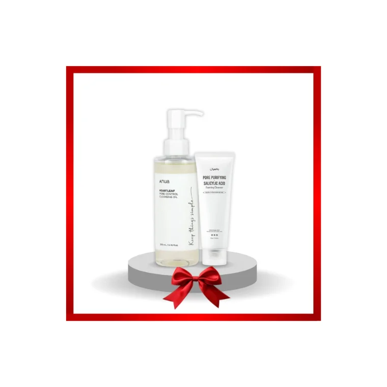 Anua Heartleaf Pore Control Cleansing Oil (200ml)+Jumiso Pore Purifying Salicylic Acid Foaming Cleanser (120gm)