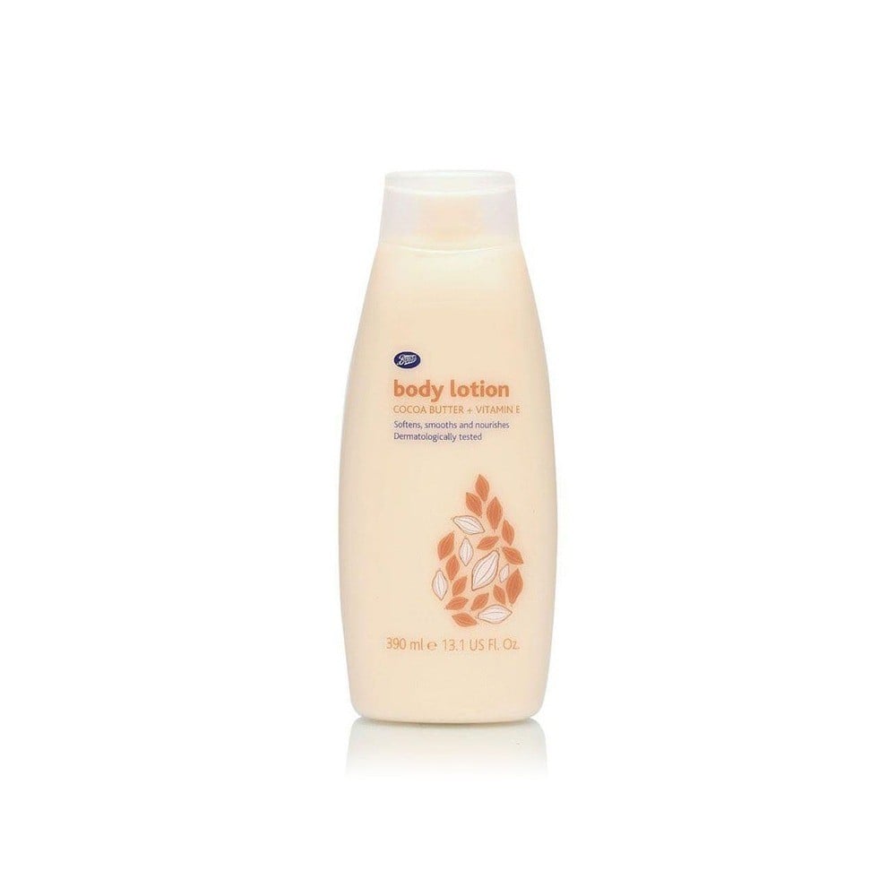 Boots Essentials Body Lotion Cocoa Butter and Vitamin E (390ml)