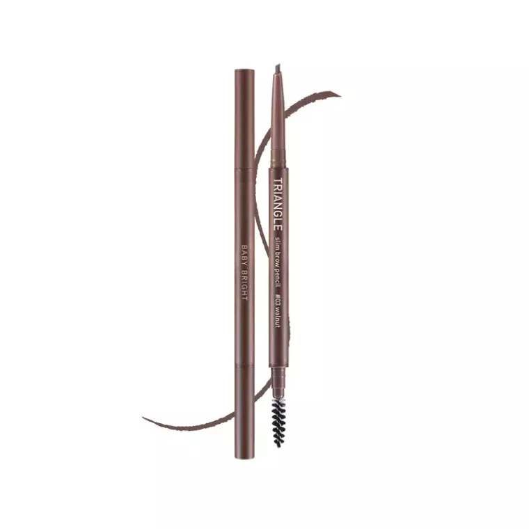 Baby Bright Triangle Slim Brow Pencil #03 Walnut (0.07gm)
