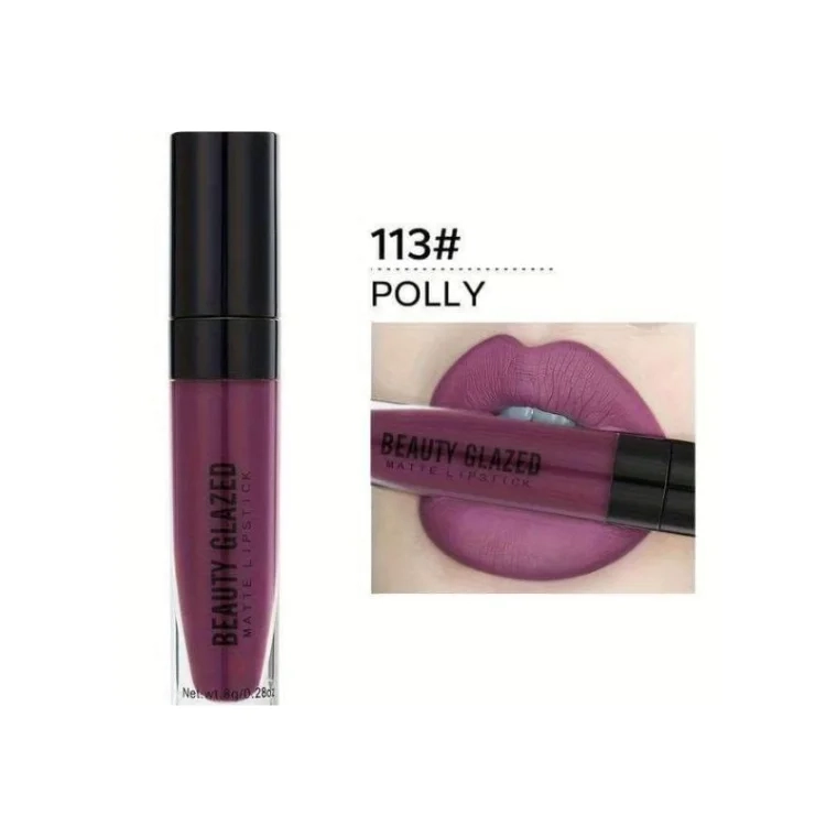 Beauty Glazed Silky Smoothness Matte Lipstick #113 Polly (8gm)