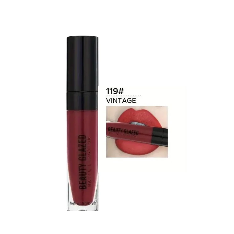 Beauty Glazed Silky Smoothness Matte Lipstick #119 Vintage (8gm)