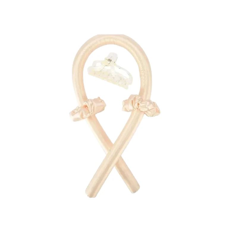 Blink Heatless Curling Rod Headband Hair Curler #Champagne White