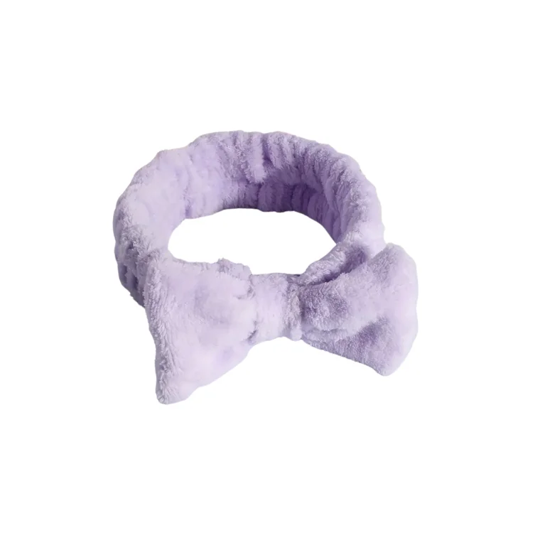 Blink Leopard Print flannel Hairband Womens Butterfly Headband 09 #Purple