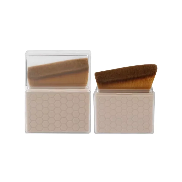Blink Soft Vegan Synthetic Hair Blending Foundation Brush For Face And Body -Light Coffee Bevel