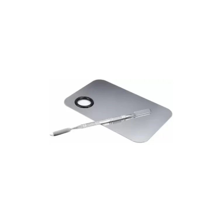 Blink Stainless Steel Makeup Mixing Blending Palette With Spatula