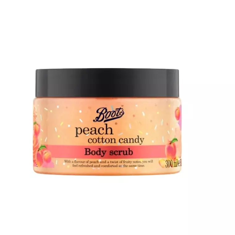 Boots Flavour Peach Cotton Candy Body Scrub (300ml)