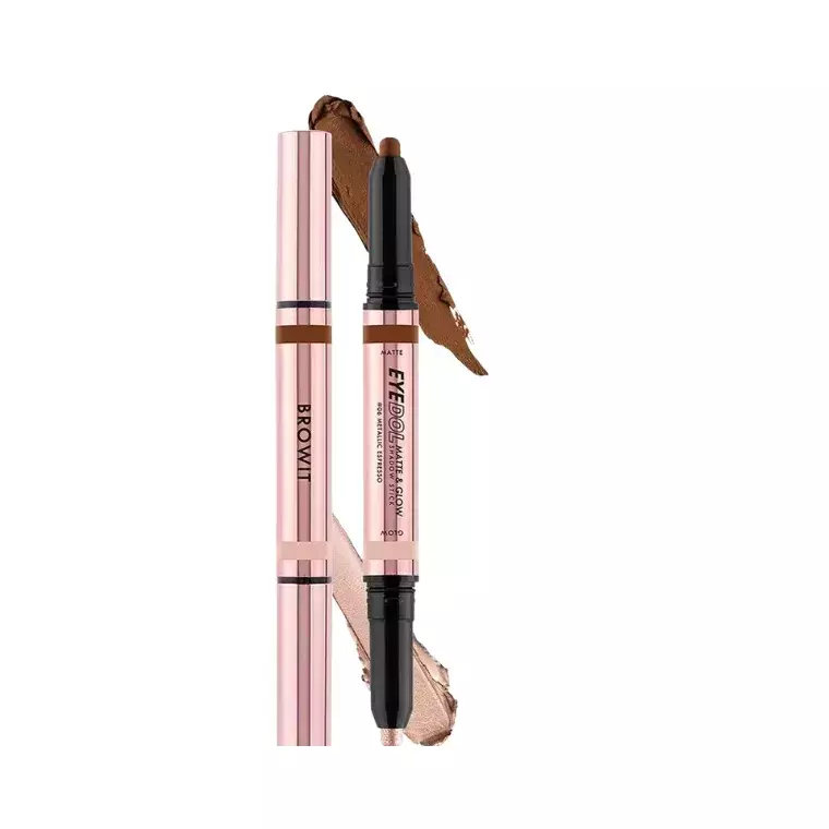 Browit Eyedol Matte And Glow Shadow Stick  #06 Metallic Espresso (0.5gm +0.5gm)