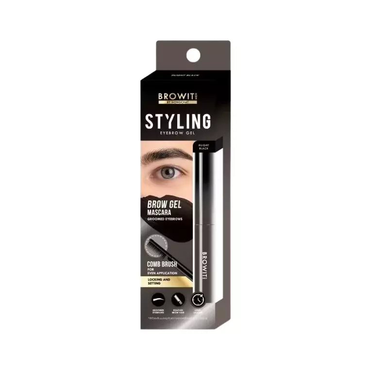 Browit Men Styling Eyebrow Gel # Light Black (3.5gm)