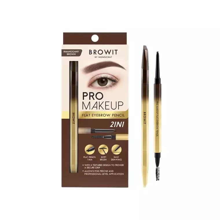 Browit Pro Makeup Flat Eyebrow Pencil #Sandstone Brown (0.08gm)