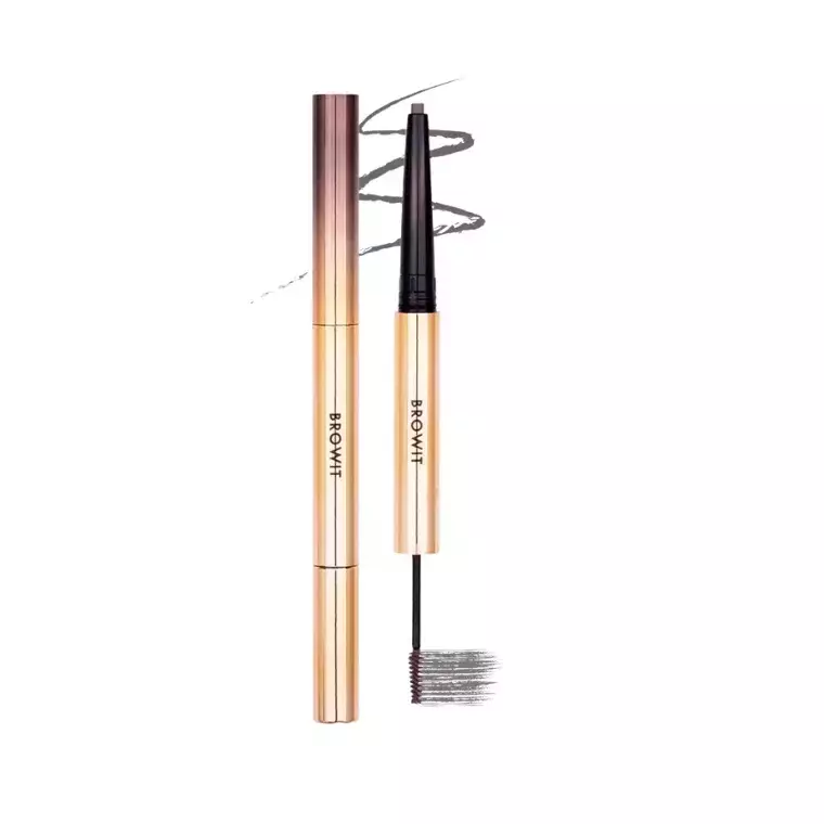Browit Ultra Fine Duo Eyebrow Pencil & Mascara #Dark Brown (0.16gm + 1.26gm)