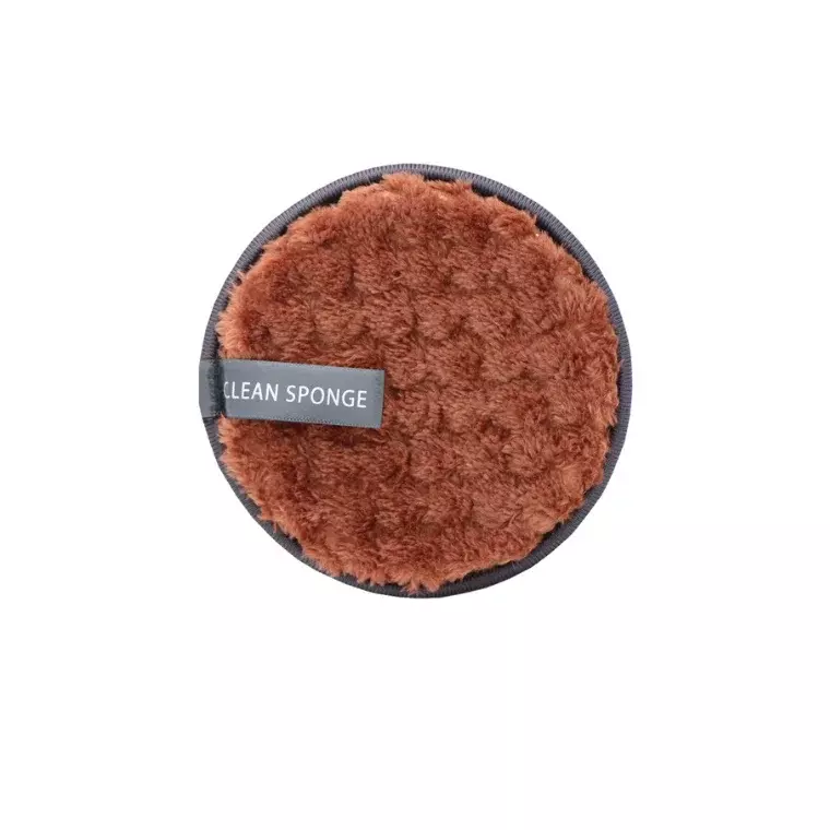 Blink Round Makeup Remover Sponge -Brown