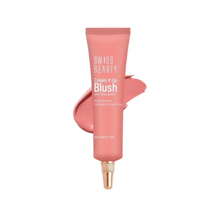 Swiss Beauty Cream It Up Blush With Shea Butter #03 Cheeky Peach (10gm)