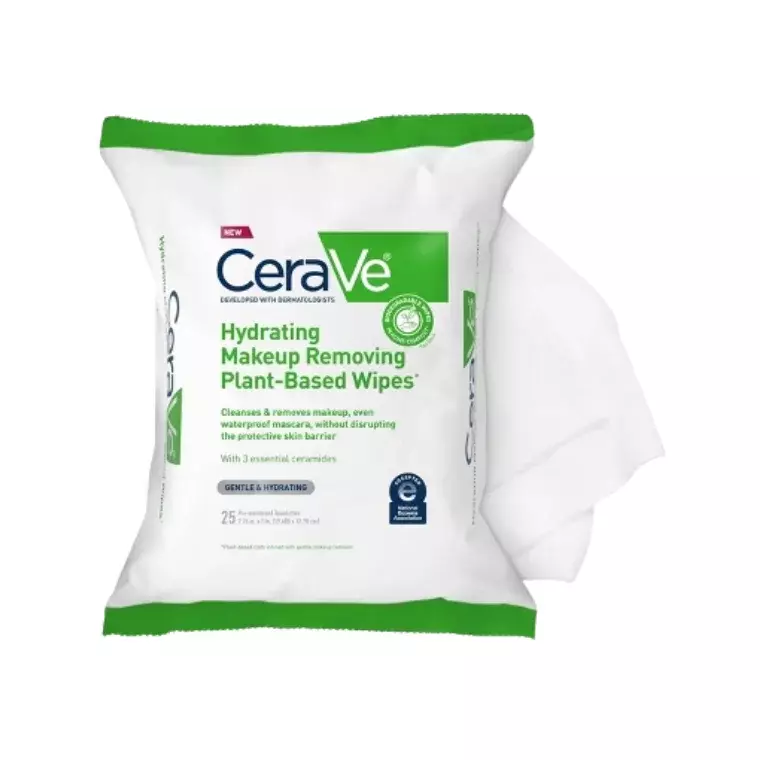 Cerave Hydrating Makeup Removing Plant-Based Wipes
