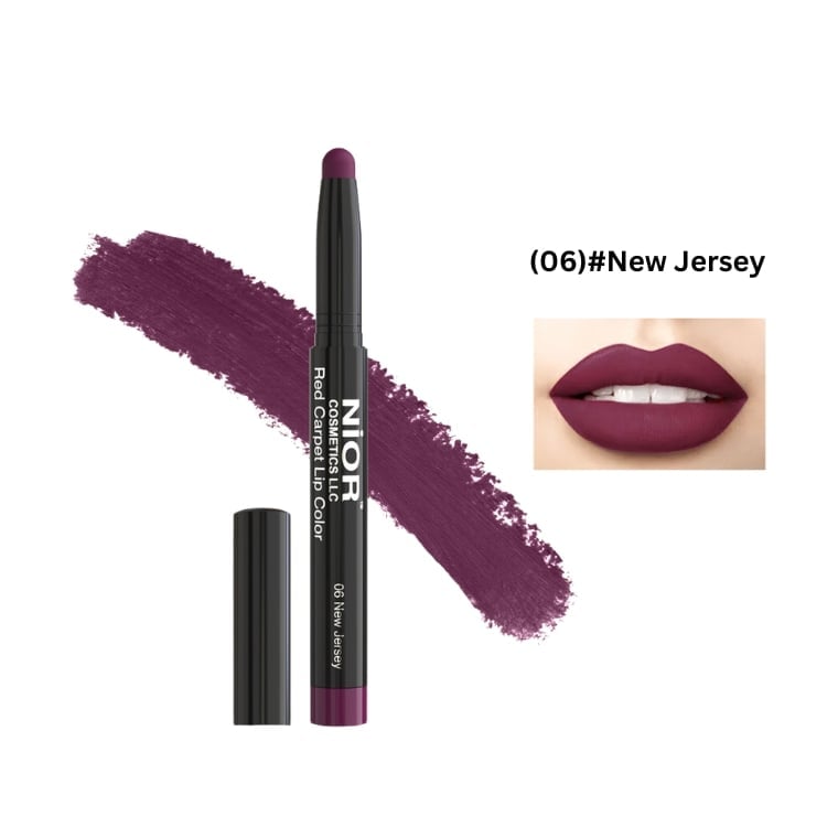 Nior Red Carpet Lip Color-(06)#New Jersey (1.4gm)
