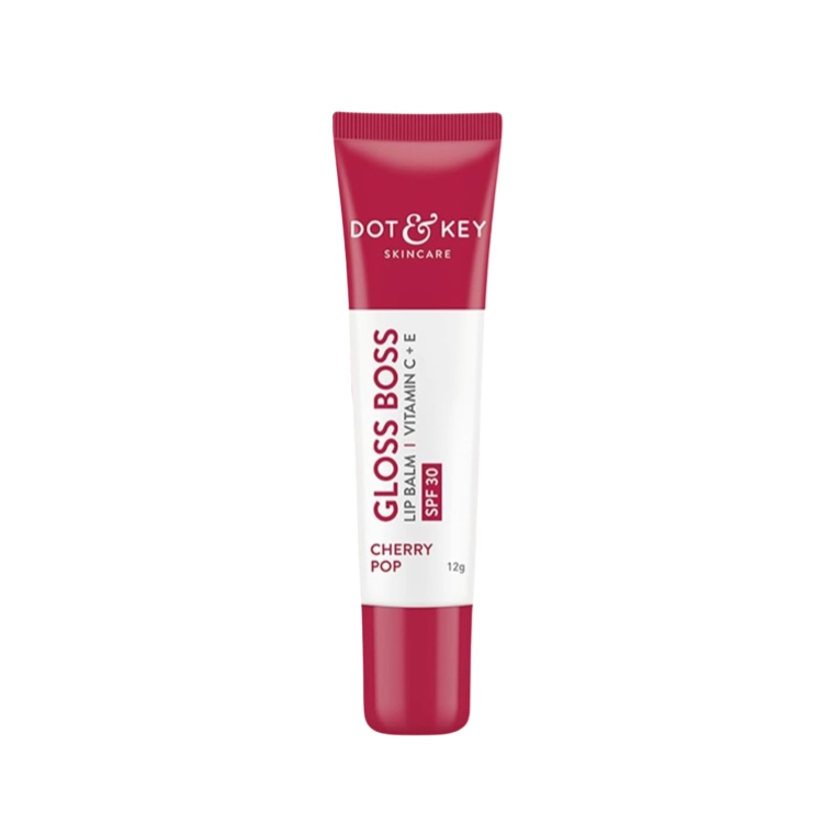 Dot & Key Gloss Boss Vitamin C + E Lip Balm with SPF 30 #Cherry Pop (12gm)
