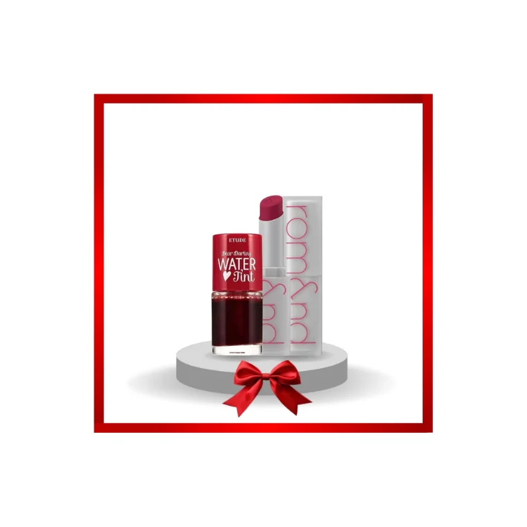 Etude House Dear Darling Water Tint #2 Cherry Ade (9gm)+Rom &Nd Zero Matte Lipstick #14 Sweet Pea (3.0gm)