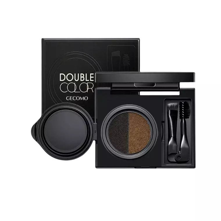Gecomo Double Color Eyebrow Dye Cream #01 Two-Color Gray (6gm)