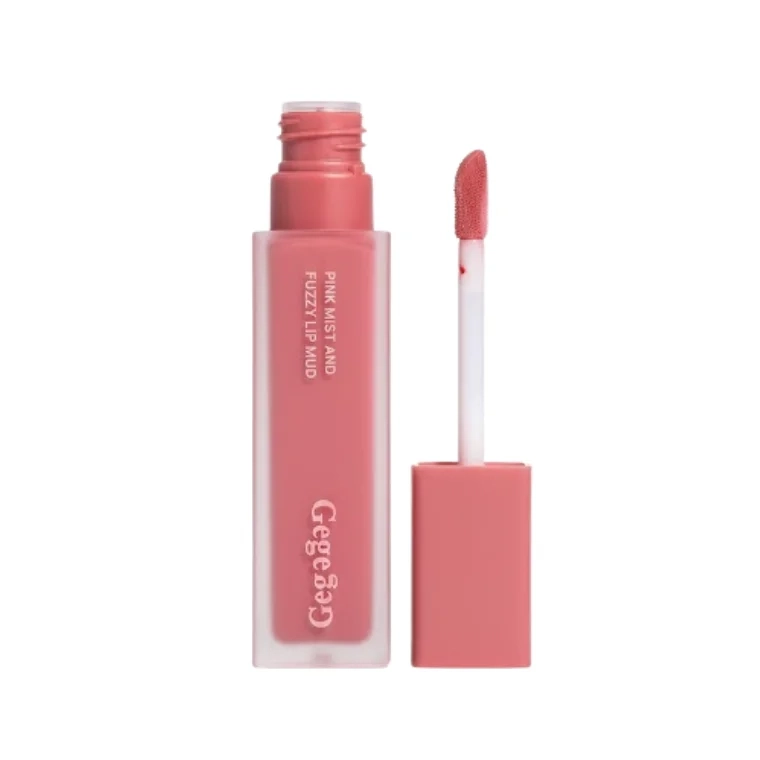 Gege Bear Pink Mist And Fuzzy Lip Mud #04 Mocha Blush (2gm)