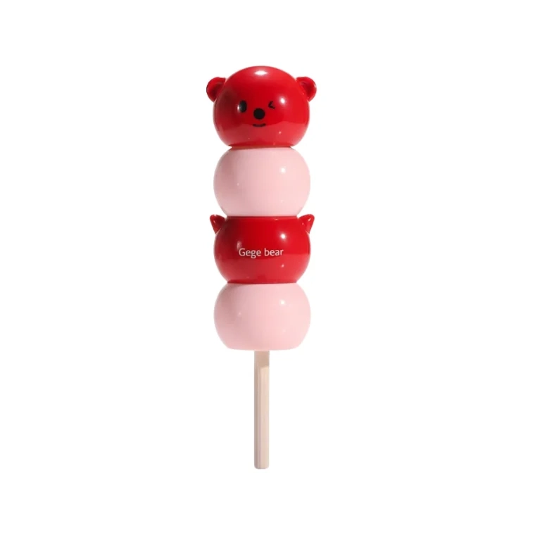 Gege Bear Tanghulu Velvet Bear Milk Cream Lip Mud Lipstick #06 Wine Plush (3gm)
