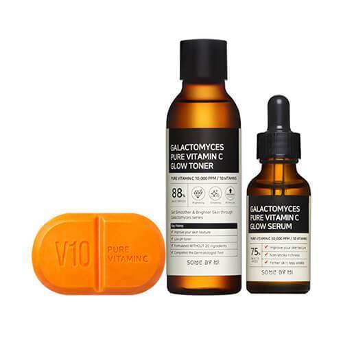 Some By Mi Vitamin C Trio Set ( Galactomyces Toner + Galactomyces Serum + V10 Soap)