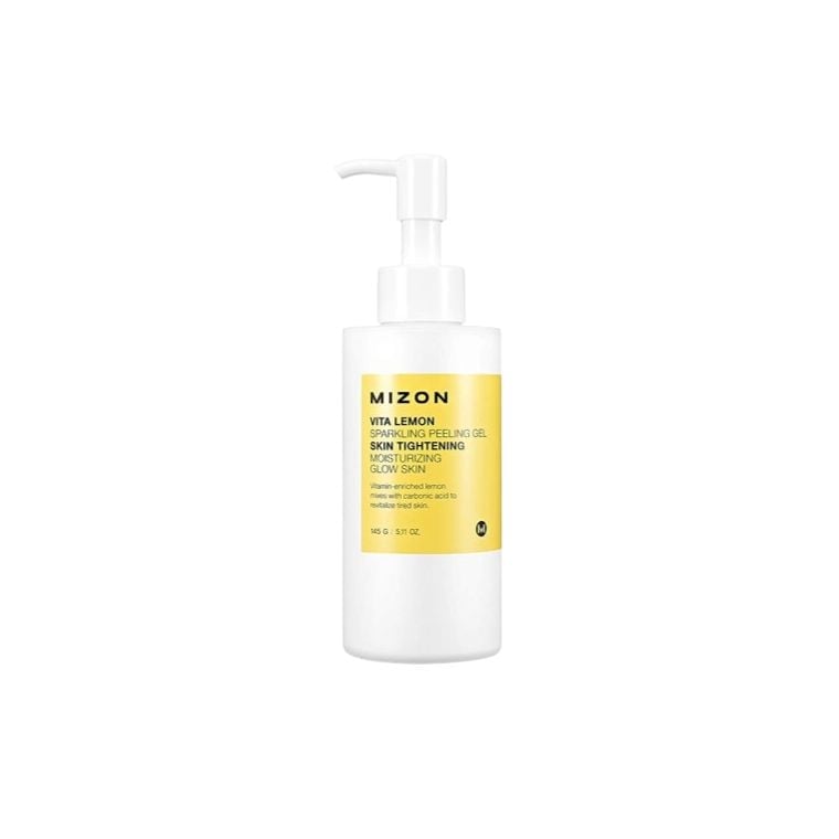 Mizon Vita Lemon Peeling Gel, Lemon Peel Oil and Sparkling Water, Skin Tightening, Moisturizing, Skin Vitality, Removes Dead Skin Cells (150gm)